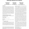Transferring structural markup across translations using multilingual alignment and projection