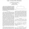 Transient simulation of on-chip transmission lines via exact pole extraction