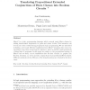 Translating propositional extended conjunctions of Horn clauses into Boolean circuits
