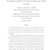 Transmission algorithm for video streaming over cellular networks