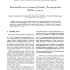 Transmit/Receive-antenna diversity techniques for OFDM systems