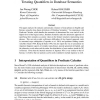Treating Quantifiers in Database Semantics