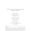 Two New Classes of Hamiltonian Graphs: (Extended Abstract)