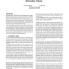 Type inference and type checking for queries on execution traces
