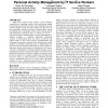 Understanding and supporting personal activity management by IT service workers