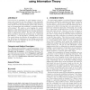 Understanding the Efficiency of Social Tagging Systems using Information Theory