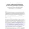 Unifying Architectural and Behavioural Specifications of Distributed Components