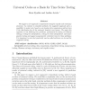Universal Codes as a Basis for Time Series Testing