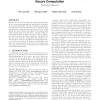 Universally composable two-party and multi-party secure computation