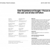 User experience at google: focus on the user and all else will follow