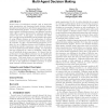 Using geometric diffusions for recognition-primed multi-agent decision making