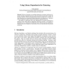 Using Library Dependencies for Clustering