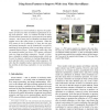 Using scene features to improve wide-area video surveillance