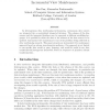 Using Schema Transformation Pathways for Incremental View Maintenance