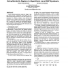 Using Symbolic Algebra in Algorithmic Level DSP Synthesis