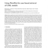 Using WordNet for case-based retrieval of UML models