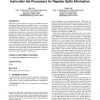 Utilizing custom registers in application-specific instruction set processors for register spills elimination