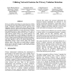Utilizing network features for privacy violation detection
