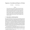 Vagueness, uncertainty and degrees of clarity