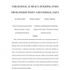 Variational Surface Interpolation from Sparse Point and Normal Data