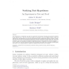 Verifying Test-Hypotheses: An Experiment in Test and Proof