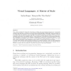 Visual Languages: A Matter of Style