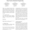 Visual tool for generative programming