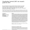 Visualization Summit 2007: ten research goals for 2010