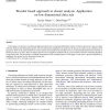 Wavelet based approach to cluster analysis. Application on low dimensional data sets