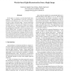 Wavelet-based Light Reconstruction from a Single Image