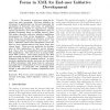 Web Service Integration Based on Abstract Forms in XML for End-user Initiative Development