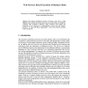 Web services based execution of business rules