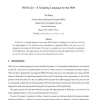 WebScript - A Scripting Language for the Web