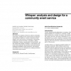 Whisper: analysis and design for a community event service