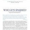 Who gets spammed?
