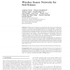 Wireless sensor networks for soil science
