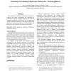 Workshop on Evaluating Collaborative Enterprises - Workshop Report