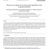 Worst case examples of an exterior point algorithm for the assignment problem