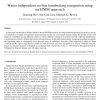 Writer independent on-line handwriting recognition using an HMM approach