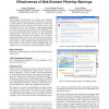 You've been warned: an empirical study of the effectiveness of web browser phishing warnings