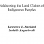 Addressing the Land Claims of Indigenous Peoples